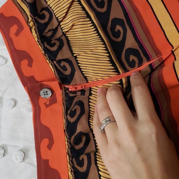 Vintage women's alfred sung 100% silk pencil skirt "moana" small - Picture 7 of 7